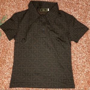 FENDI VINTAGE SHORT SLEEVE POLO